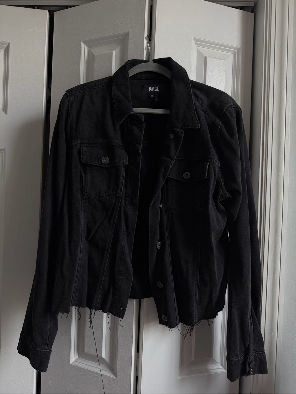 PAIGE Women’s Black Denim Jacket